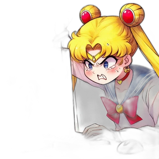 weapon, face, anime, concept art transparent PNG cut-out
