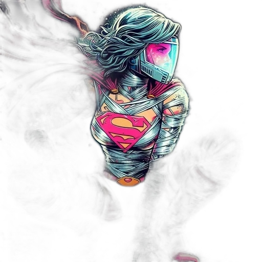 mask, comic book art, fantasy art, concept art transparent PNG cut-out
