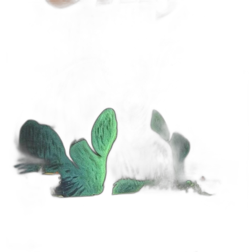 creature, flower, dragon, hair transparent PNG cut-out