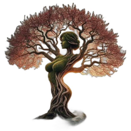 tree, crown, creature, hair transparent PNG cut-out
