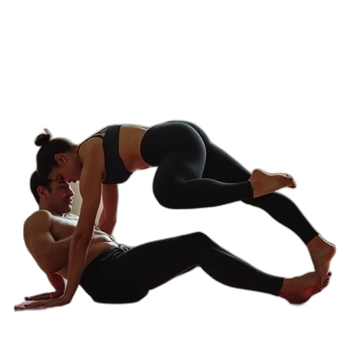 woman, man, doing, side transparent PNG cut-out