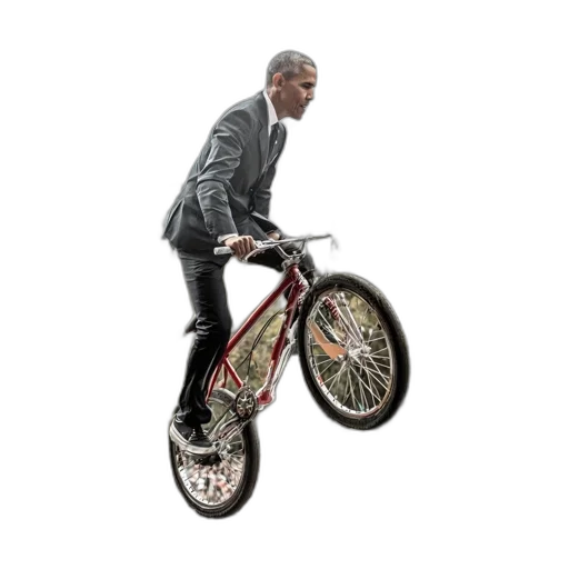 concept art, man, performing, bicycle transparent PNG cut-out