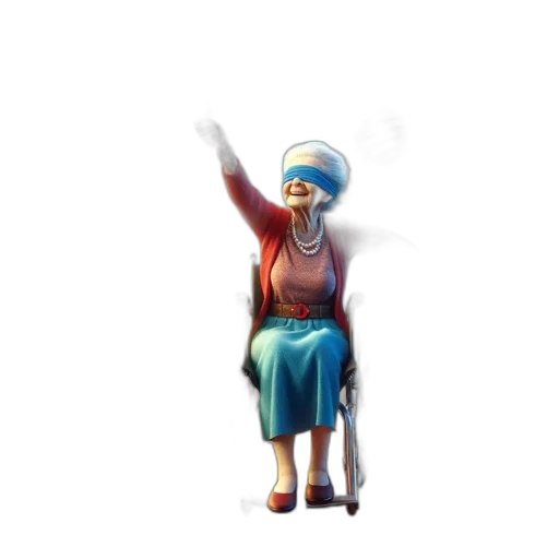 staff, dress, hat, creature transparent PNG cut-out
