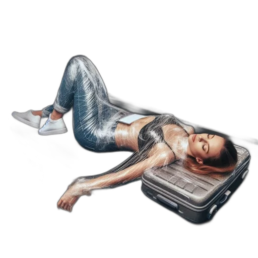 concept art, photorealistic, cyberpunk, woman transparent PNG cut-out