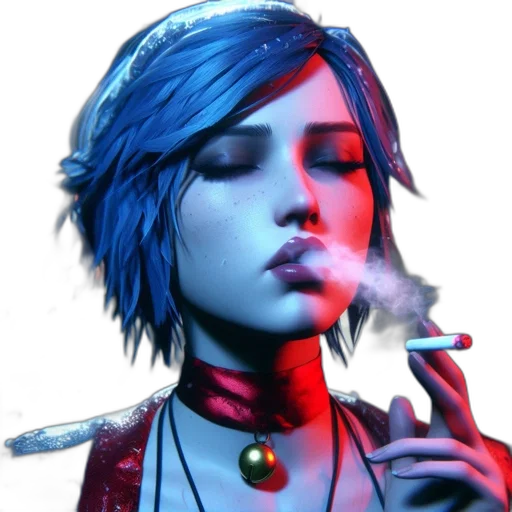 jewelry, face, staff, cyberpunk transparent PNG cut-out