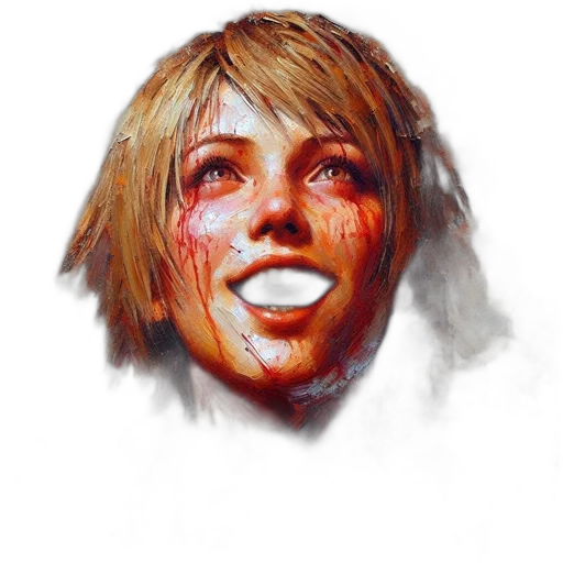 face, mask, creature, photorealistic transparent PNG cut-out