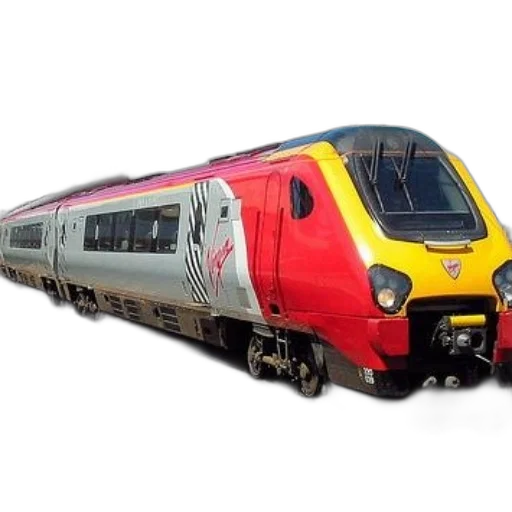 3d render, virgin, train, red transparent PNG cut-out