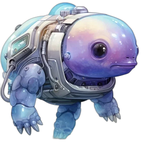 robot, creature, animal, staff transparent PNG cut-out