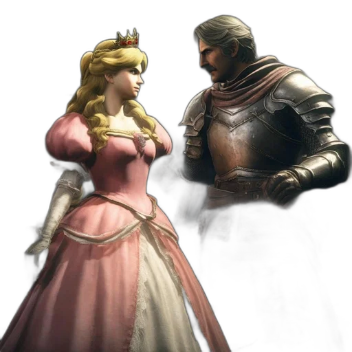 crown, sword, dress, concept art transparent PNG cut-out