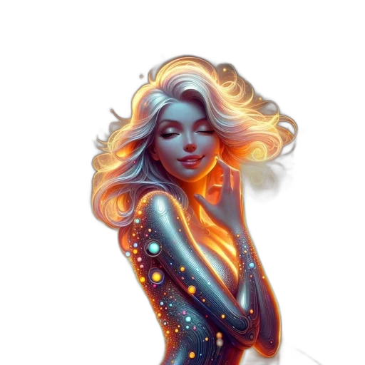 dress, fantasy art, comic book art, concept art transparent PNG cut-out