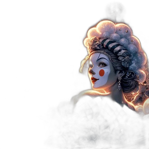 mask, face, crown, concept art transparent PNG cut-out