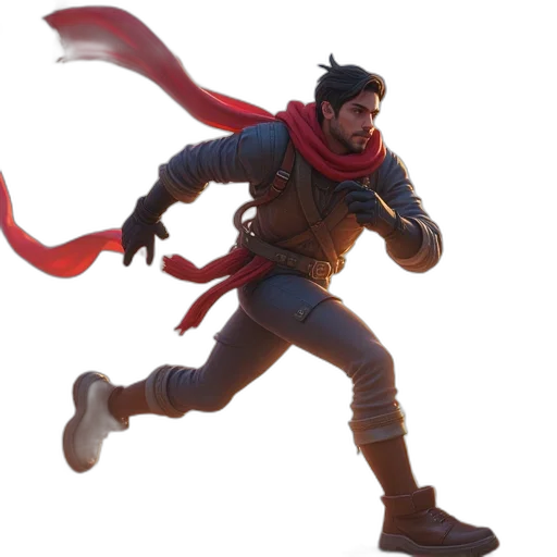 staff, concept art, 3d render, comic book art transparent PNG cut-out