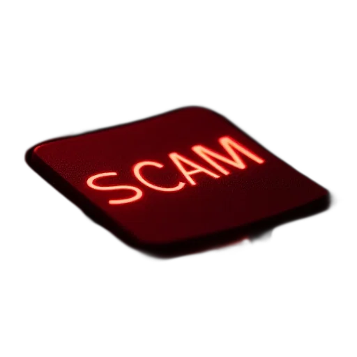 words, scam, red, keyboard transparent PNG cut-out