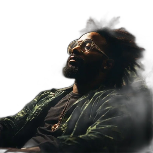 jacket, face, hair, staff transparent PNG cut-out