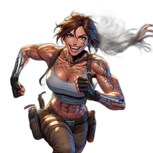 weapon, comic book art, concept art, cyberpunk transparent PNG cut-out