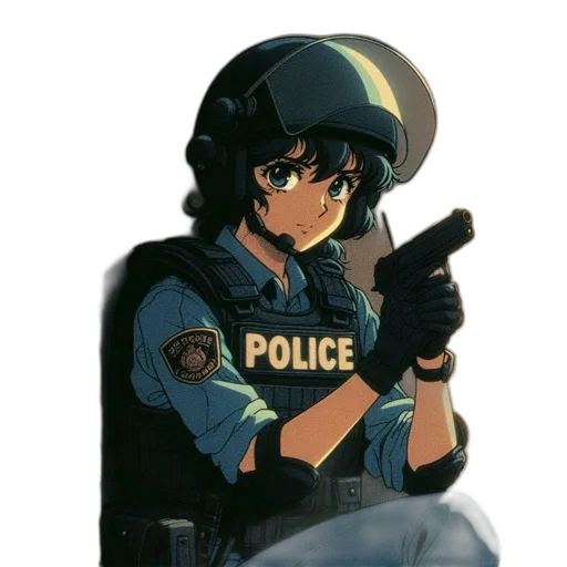 weapon, face, staff, robot transparent PNG cut-out