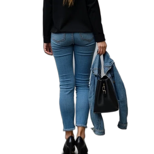 jacket, 3d render, dark, monochrome transparent PNG cut-out