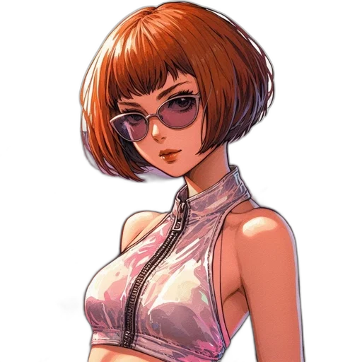 dress, jacket, face, staff transparent PNG cut-out