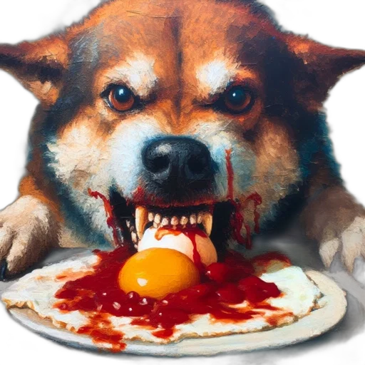 food, animal, creature, face transparent PNG cut-out