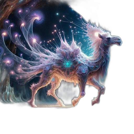 dragon, creature, animal, staff transparent PNG cut-out
