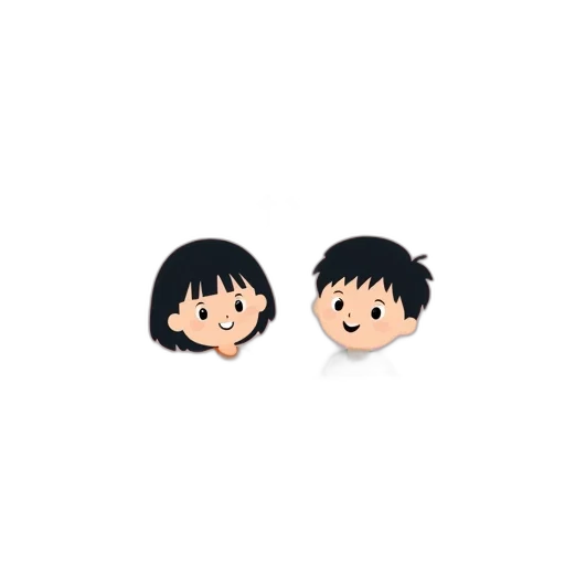 hair, face, pixel art, cartoon transparent PNG cut-out