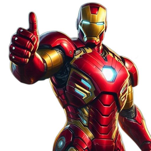 robot, 3d render, comic book art, concept art transparent PNG cut-out