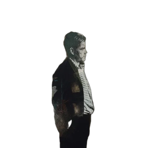 jacket, staff, robot, face transparent PNG cut-out