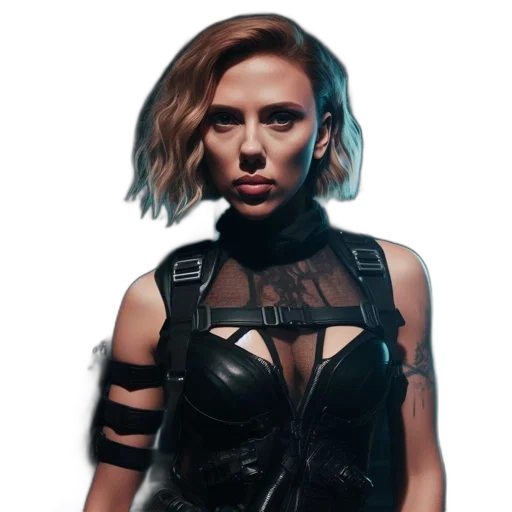 jacket, staff, face, robot transparent PNG cut-out