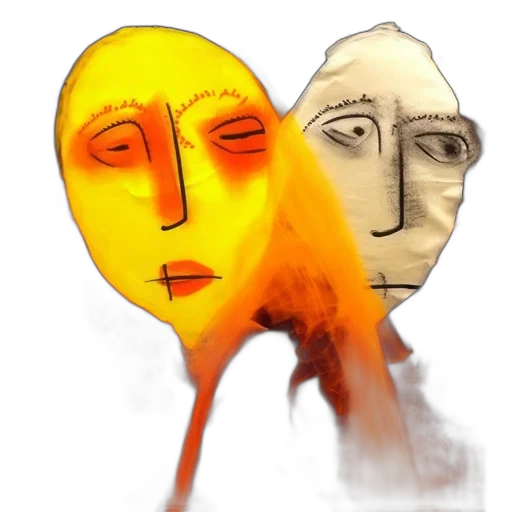 mask, face, concept art, photorealistic transparent PNG cut-out