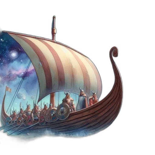 concept art, fantasy art, underwater, outer space transparent PNG cut-out