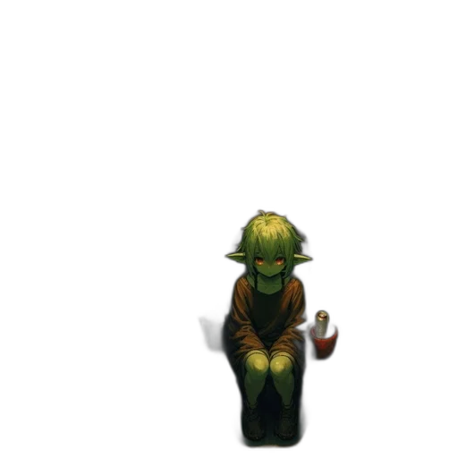 staff, creature, hat, robot transparent PNG cut-out