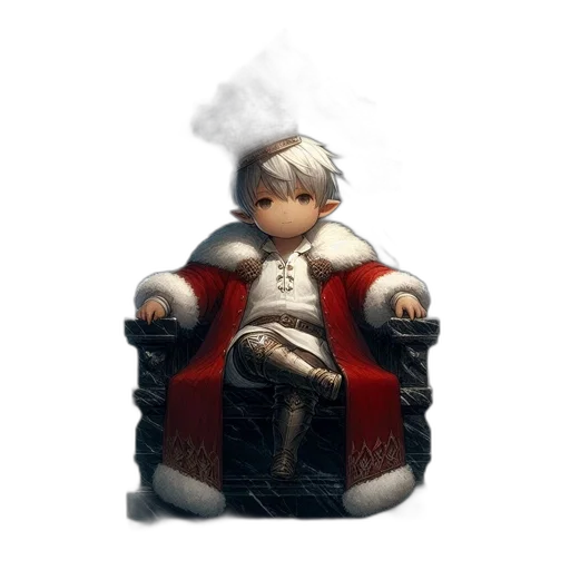 crown, staff, weapon, jacket transparent PNG cut-out