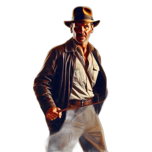 jacket, hat, staff, face transparent PNG cut-out