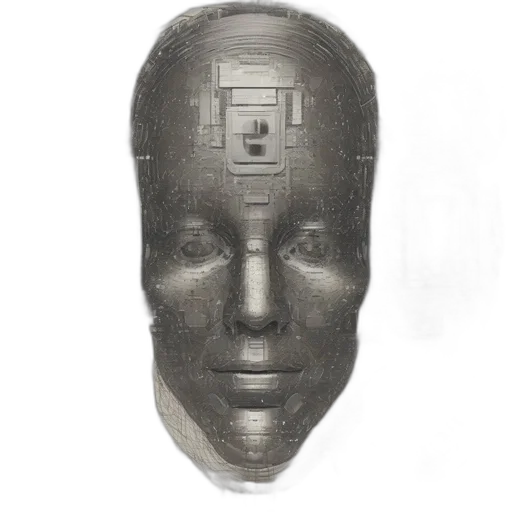 face, robot, mask, crown transparent PNG cut-out