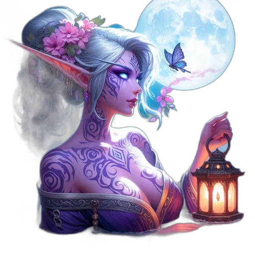 staff, mask, face, fantasy art transparent PNG cut-out