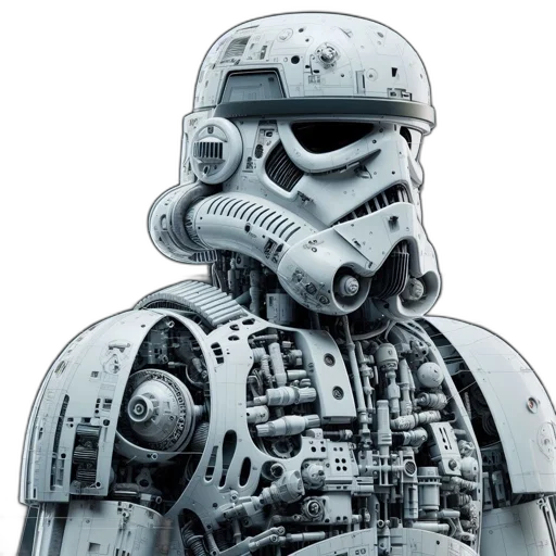 robot, mask, weapon, concept art transparent PNG cut-out