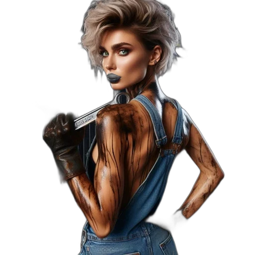 hair, concept art, comic book art, cartoon transparent PNG cut-out