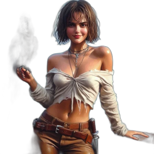 staff, weapon, jacket, jewelry transparent PNG cut-out