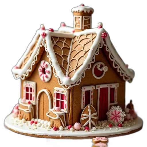 3d render, gingerbread, literacy, centers transparent PNG cut-out