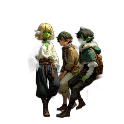 staff, hat, mask, jacket transparent PNG cut-out