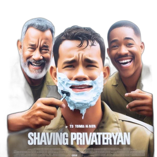 poster, r-rated, film, shaving transparent PNG cut-out
