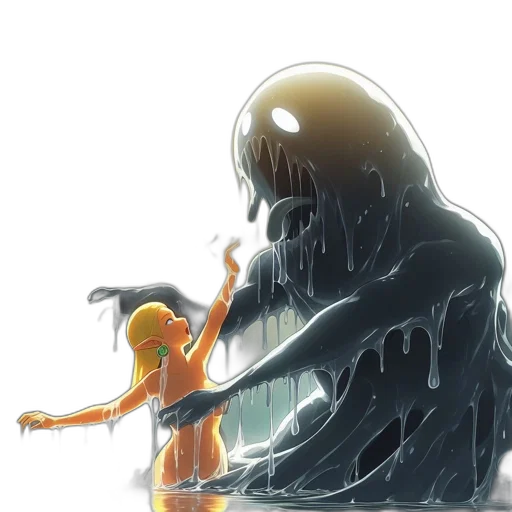 creature, hair, concept art, comic book art transparent PNG cut-out
