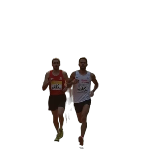 3d render, runners, run, jerusalem transparent PNG cut-out