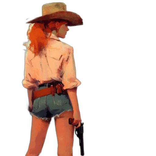 weapon, hat, staff, jacket transparent PNG cut-out
