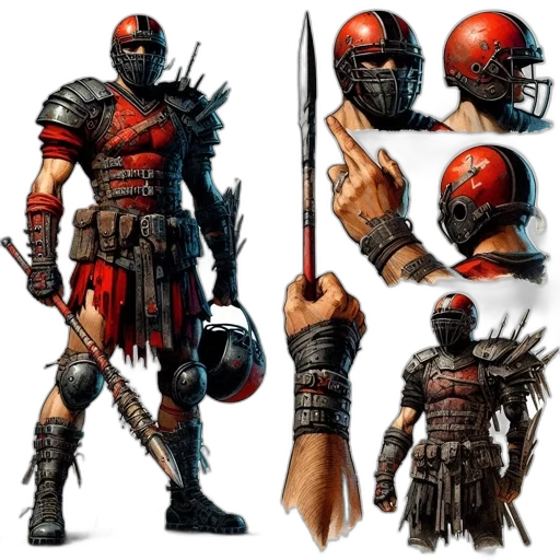 concept art, fantasy art, comic book art, 3d render transparent PNG cut-out