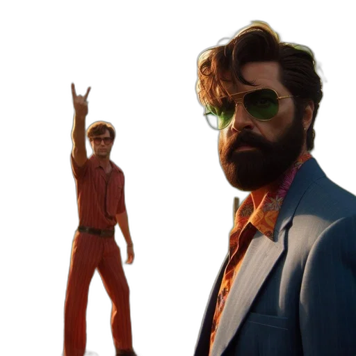 jacket, concept art, 3d render, comic book art transparent PNG cut-out