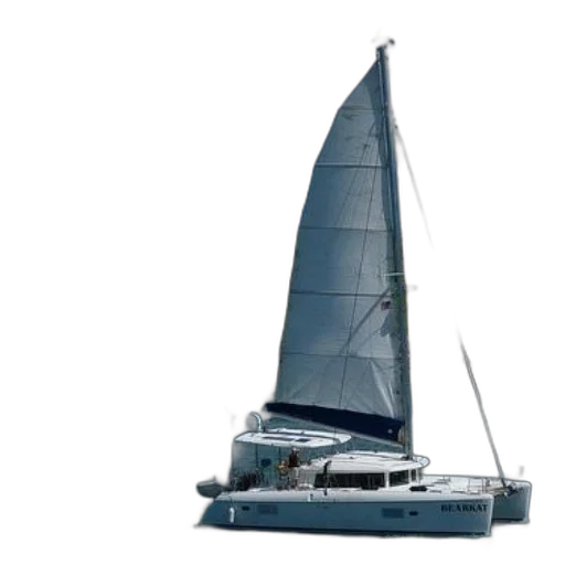 3d render, photorealistic, sailboat, named transparent PNG cut-out