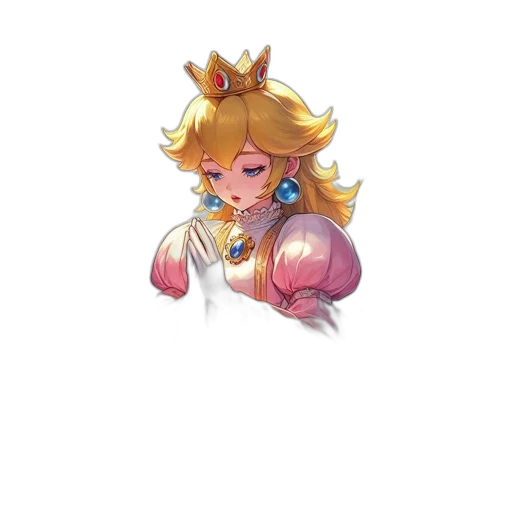 crown, staff, dress, weapon transparent PNG cut-out