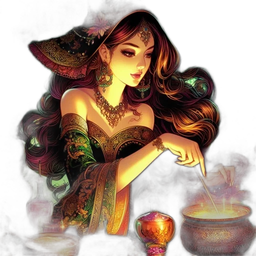 jewelry, fantasy art, oil painting, concept art transparent PNG cut-out