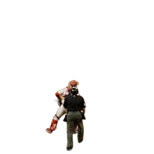 weapon, staff, jacket, robot transparent PNG cut-out